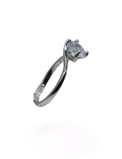 Online Anillo solitario circonita 7mm plata 925 rodio Anillos De Plata|Anillos