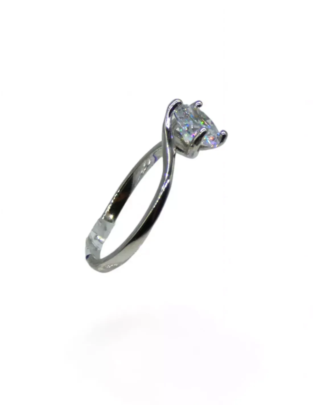 Online Anillo solitario circonita 7mm plata 925 rodio Anillos De Plata|Anillos
