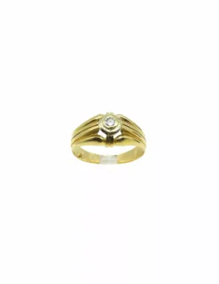 Best Anillo solitario con circonita oro 18k - T.18 - 5,5gr Anillos De Oro|Anillos