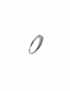 Cheap Anillo solitario con diamante y círculos oro blanco 18k - T.13 Anillos Con Brillantes|Anillos De Oro