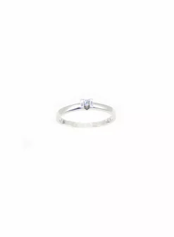 Cheap Anillo solitario con diamante oro blanco 18k - T.14 Anillos Con Brillantes|Anillos De Oro Blanco