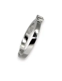 Fashion Anillo solitario de pedida con diamante en cuatro garras oro blanco 18k - T.11 Anillos Con Brillantes|Anillos De Oro