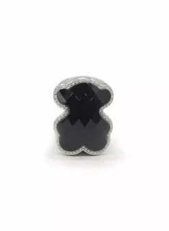 Discount Anillo TOUS color ónix y diamantes oro 18k - T.15 Anillos Con Brillantes|Pendientes Con Brillantes