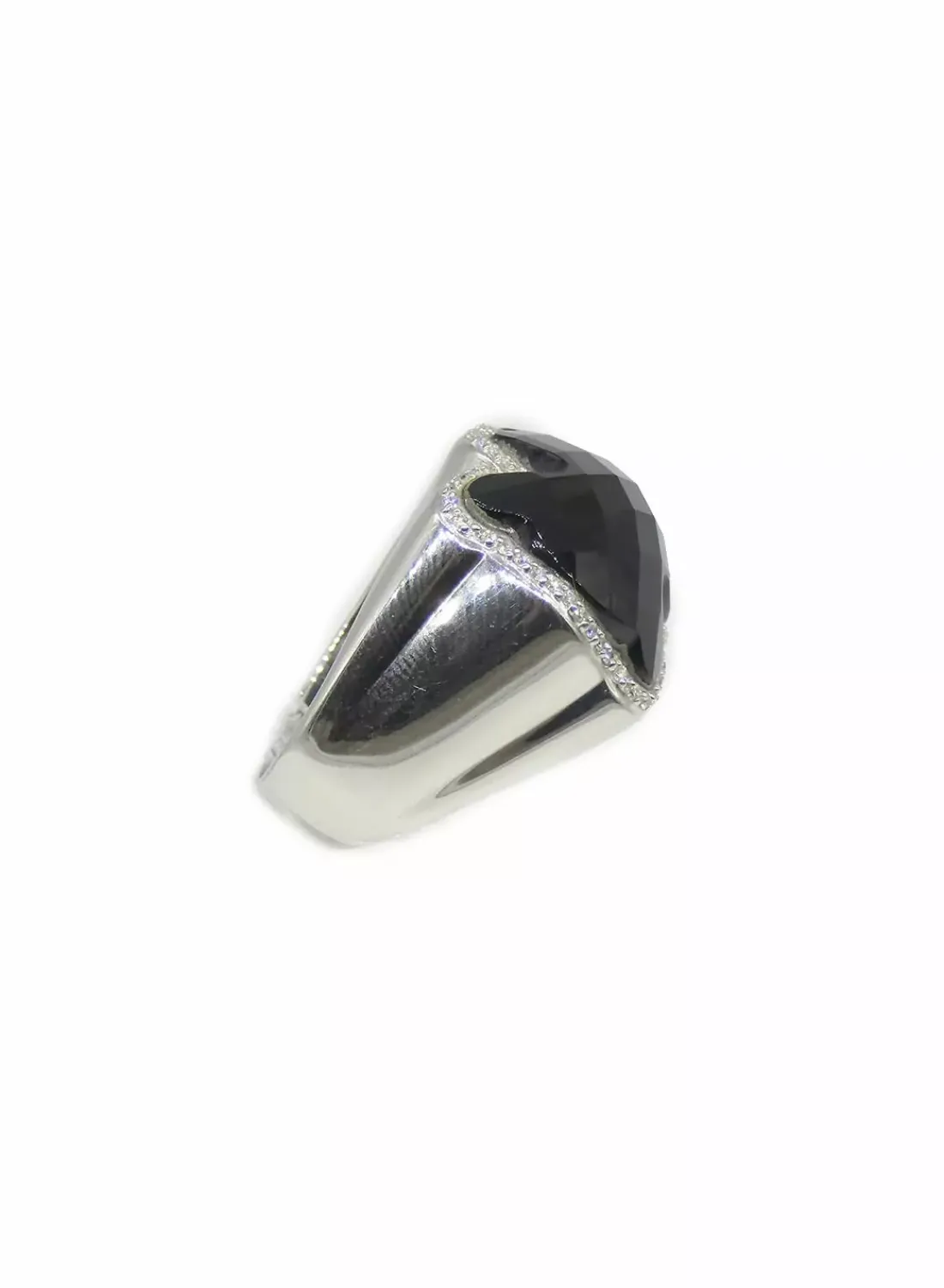 Discount Anillo TOUS color ónix y diamantes oro 18k - T.15 Anillos Con Brillantes|Pendientes Con Brillantes