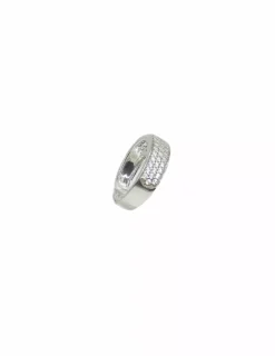 Best Sale Anillo tres filas circonitas oro blanco 18k - T.15 Anillos De Oro Blanco|Anillos De Oro