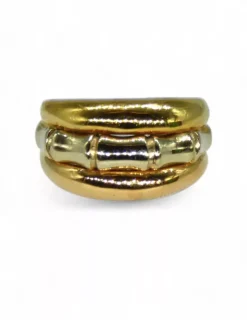 New Anillo triple oro tricolor oro 18k - T.17 Anillos De Oro|Anillos