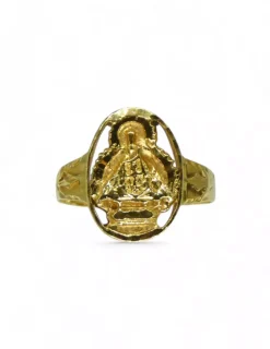 Sale Anillo virgen de la cabeza orla oro 18k - T 17 Anillos De Oro|Anillos