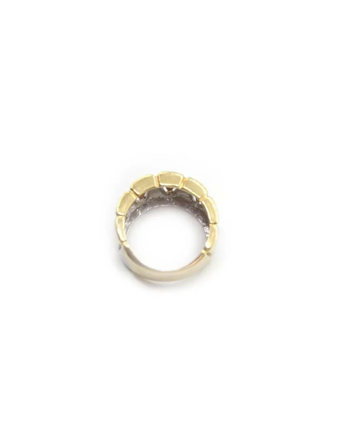 Flash Sale Anillo zigzag oro bicolor 18k - T.13 Anillos De Oro|Anillos