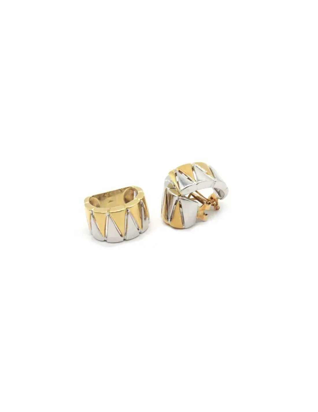 Flash Sale Anillo zigzag oro bicolor 18k - T.13 Anillos De Oro|Anillos