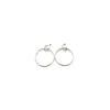 Best Sale Argolla presión con aro colgante plata rodiada - 47mm Aros De Plata