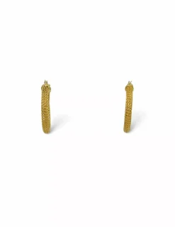 Best Sale Aro malla oro 18k Aros De Oro