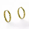 Store Aros lisos planos oro 18k Aros De Oro|Pendientes De Oro