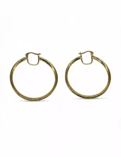 New Aros piedras multicolor oro 18k Aros De Oro