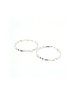 Clearance Aros plata de Ley 35 x 2mm Aros De Plata