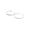 Best Aros plata de Ley rodiados tallados - 50mm Aros De Plata