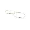 Cheap Aros plata de Ley rodiados tallados - 55mm Aros De Plata