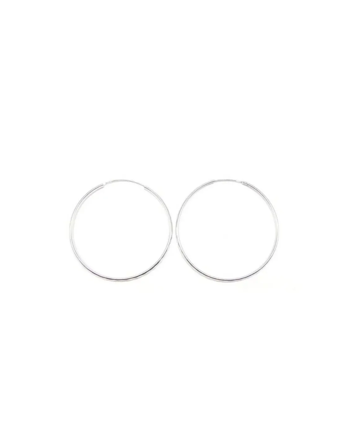 Cheap Aros plata de Ley rodiados tallados - 55mm Aros De Plata