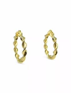 Store Aros retorcidos oro 18k Aros De Oro|Pendientes De Oro