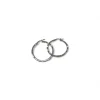 Clearance Aros tubo cuadrado tallado plata 925 rodio - 2x29mm Aros De Plata