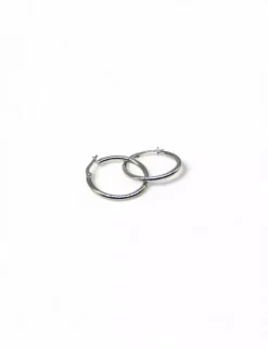 Cheap Aros tubo plata 925 - 2x24 mm Aros De Plata