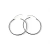 Flash Sale Aros tubo plata 925 - 40x2mm Aros De Plata