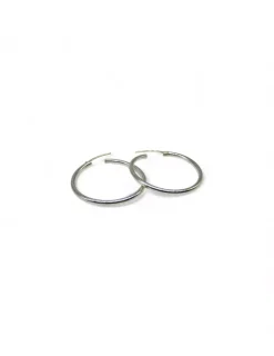 Clearance Aros tubo 30x2mm plata 925 Aros De Plata