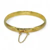 Clearance Caña labrada oro 18k - 6.5cm Cañas|Pulseras De Plata