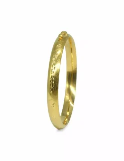 Shop Caña labrada oro 18k - 6.2cm Cañas|Pulseras De Plata