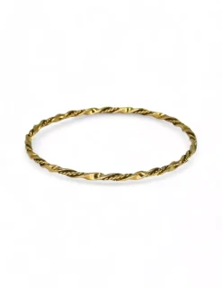 Clearance Caña rizada oro 18k - 6.5cm Cañas|Pulseras De Plata