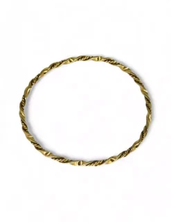 Clearance Caña rizada oro 18k - 6.5cm Cañas|Pulseras De Plata