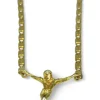 Hot Cadena con Cristo Dalí oro 18k - 50x0.3cm Cadenas De Oro