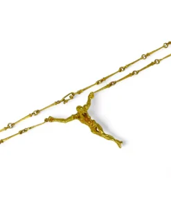 Hot Cadena cristo Dalí oro 18k - 59cm Cadenas De Oro|Gargantillas De Oro