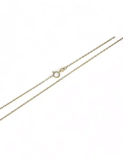 Best Cadena eslabón forzada oro 18k - 55x0.1cm Cadenas De Oro