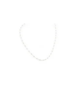 Best Sale Cadena forzada bolas - 45 cm - 3 mm Gargantillas De Plata
