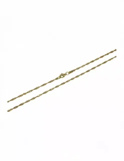 Best Sale Cadena modelo singapur oro 18k - 62x0.2 cm Cadenas De Oro