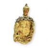 Sale Colgante cabeza Cristo oro bicolor 18k Medalla De Cristo|Colgante De Cristo