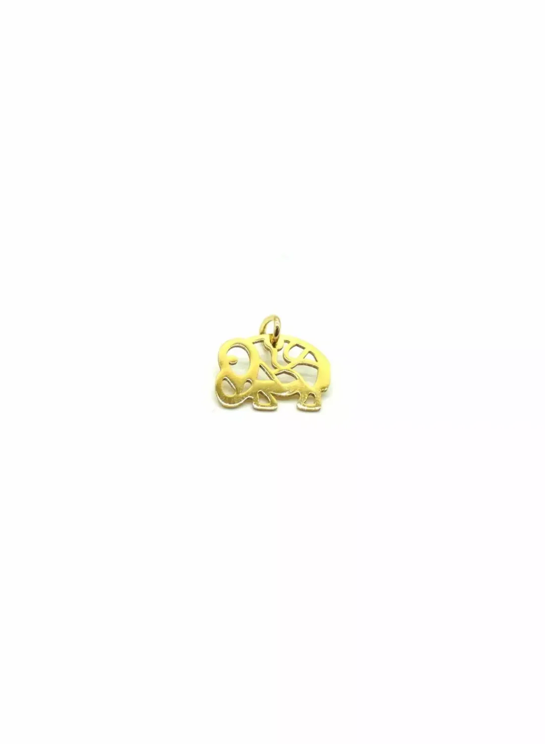 Online Colgante calado de elefante oro 18k - 1,3 cm Colgante Para Bebé Y Niños|Colgante De Animales