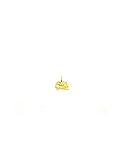 Online Colgante calado de elefante oro 18k - 1,3 cm Colgante Para Bebé Y Niños|Colgante De Animales