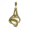 Clearance Colgante calado te quiero circonita oro 18k Colgante De Corazones
