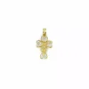 Store Colgante Cruz cristal con Cristo Oro 18k Medalla De Cristo|Colgante De Cristo