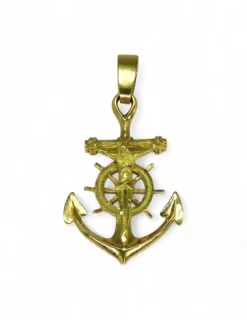 Shop Colgante cruz marinera con cristo oro 18k Cruces Especiales|Crucifijo