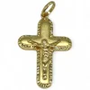 Cheap Colgante cruz satinada con cristo oro 18k Crucifijo