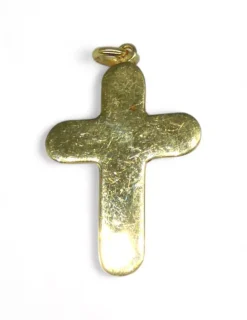 Cheap Colgante cruz satinada con cristo oro 18k Crucifijo