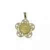 Cheap Colgante forma flor con imagen madre e hijo oro 18k Colgante De Corazones