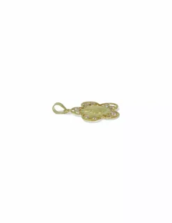 Cheap Colgante forma flor con imagen madre e hijo oro 18k Colgante De Corazones