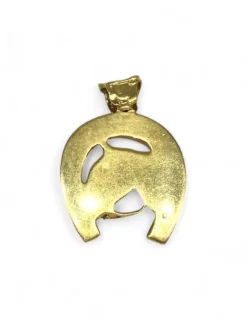 Discount Colgante herradura silueta caballo oro 18k Colgante De Animales