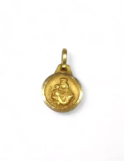 Online Colgante medalla escapulario lenteja oro 18k -0,8cm Colgante De Cristo