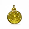 Hot Colgante medalla virgen del Carmen oro 18k - 1.8cm Medalla De La Virgen|Colgante Con La Virgen