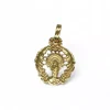 Store Colgante medalla Virgen del Pilar con orla oro 18k Medalla De La Virgen|Colgante Con La Virgen