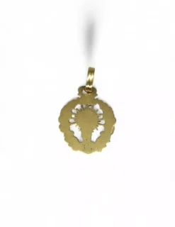 Store Colgante medalla Virgen del Pilar con orla oro 18k Medalla De La Virgen|Colgante Con La Virgen